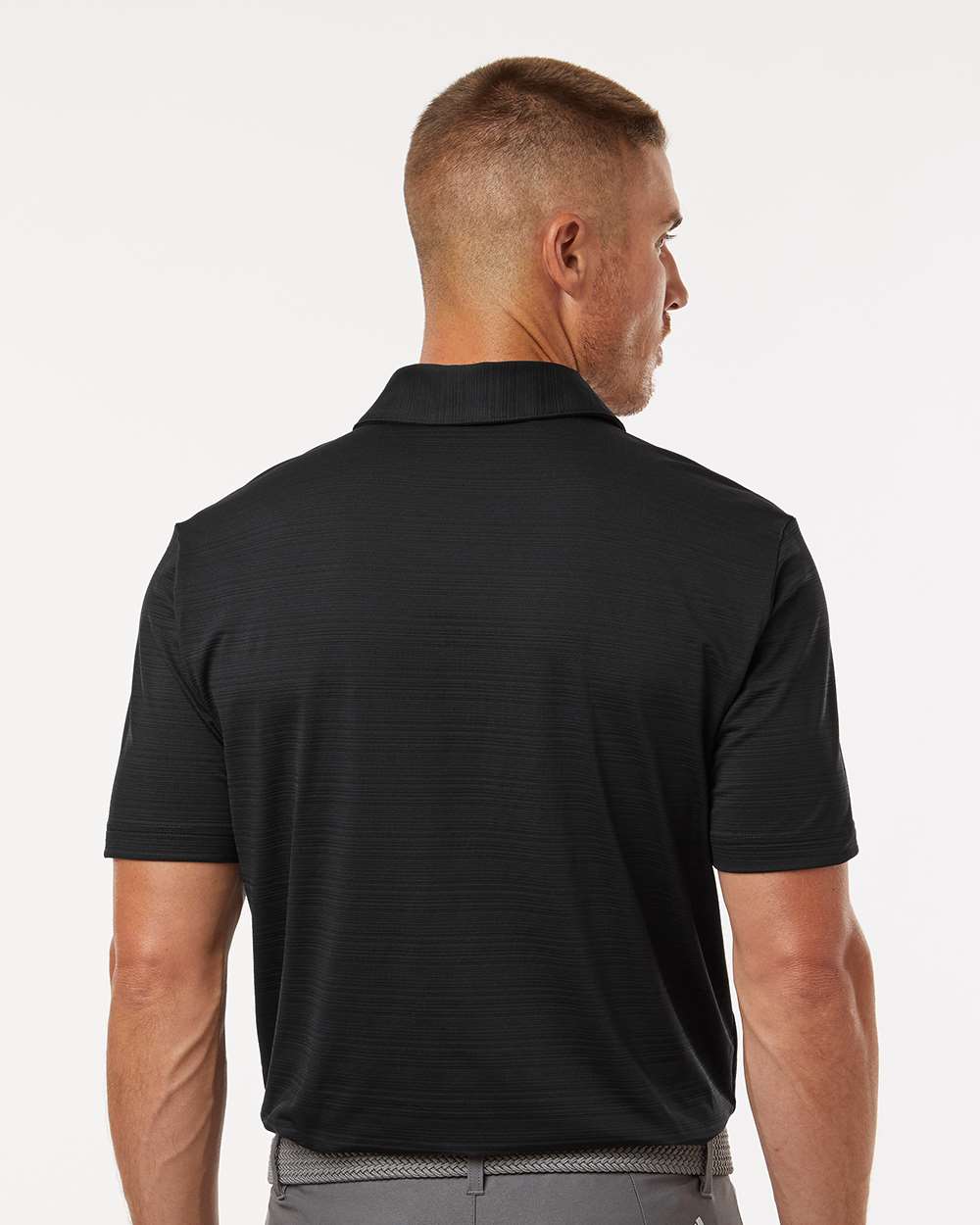 Men's Textured Stripe Polo
