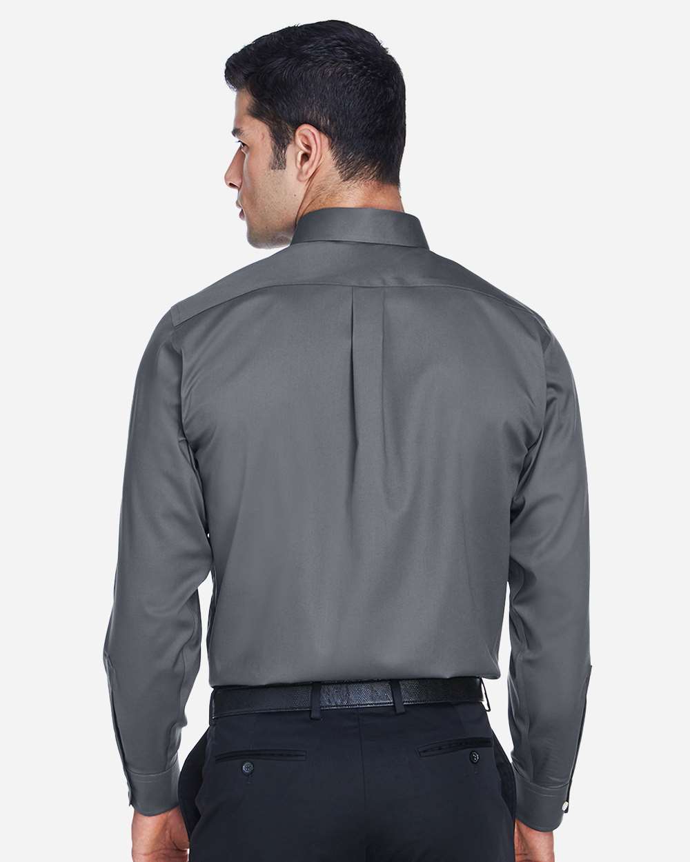 Men's Crown Collection® Solid Stretch Twill Woven Dress Shirt