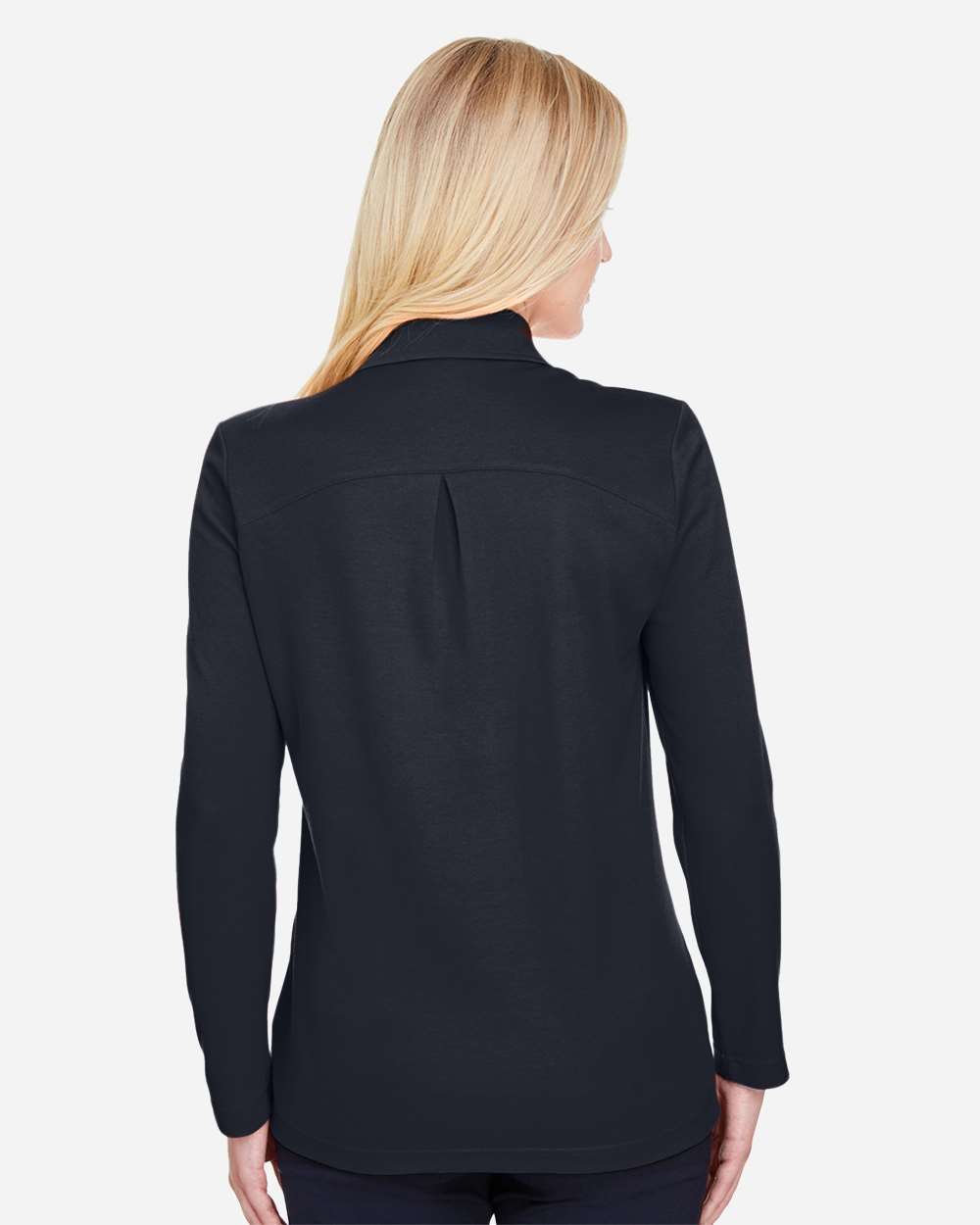 Women's CrownLux Performance® Plaited Long Sleeve Polo