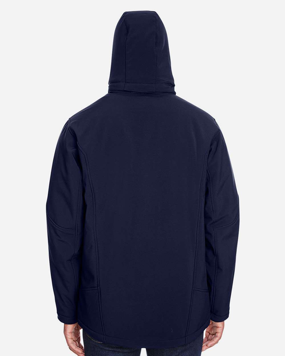 Men's Glacier Insulated Three-Layer Fleece Soft Shell Hood Jacket with Detachable Hood