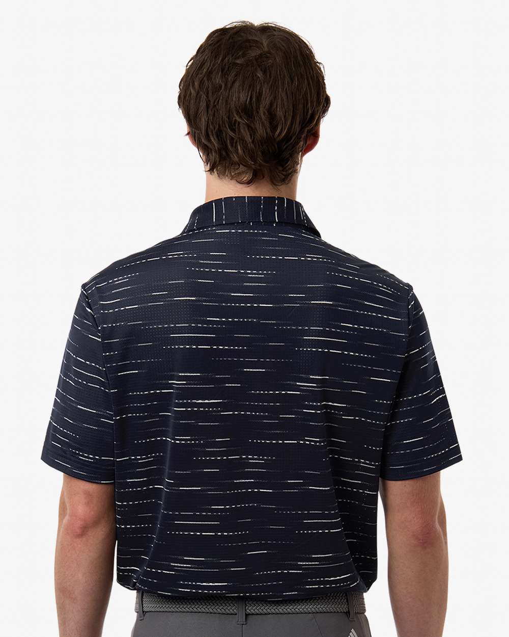 Men's Ultimate365 Mesh Glimmer Print Polo