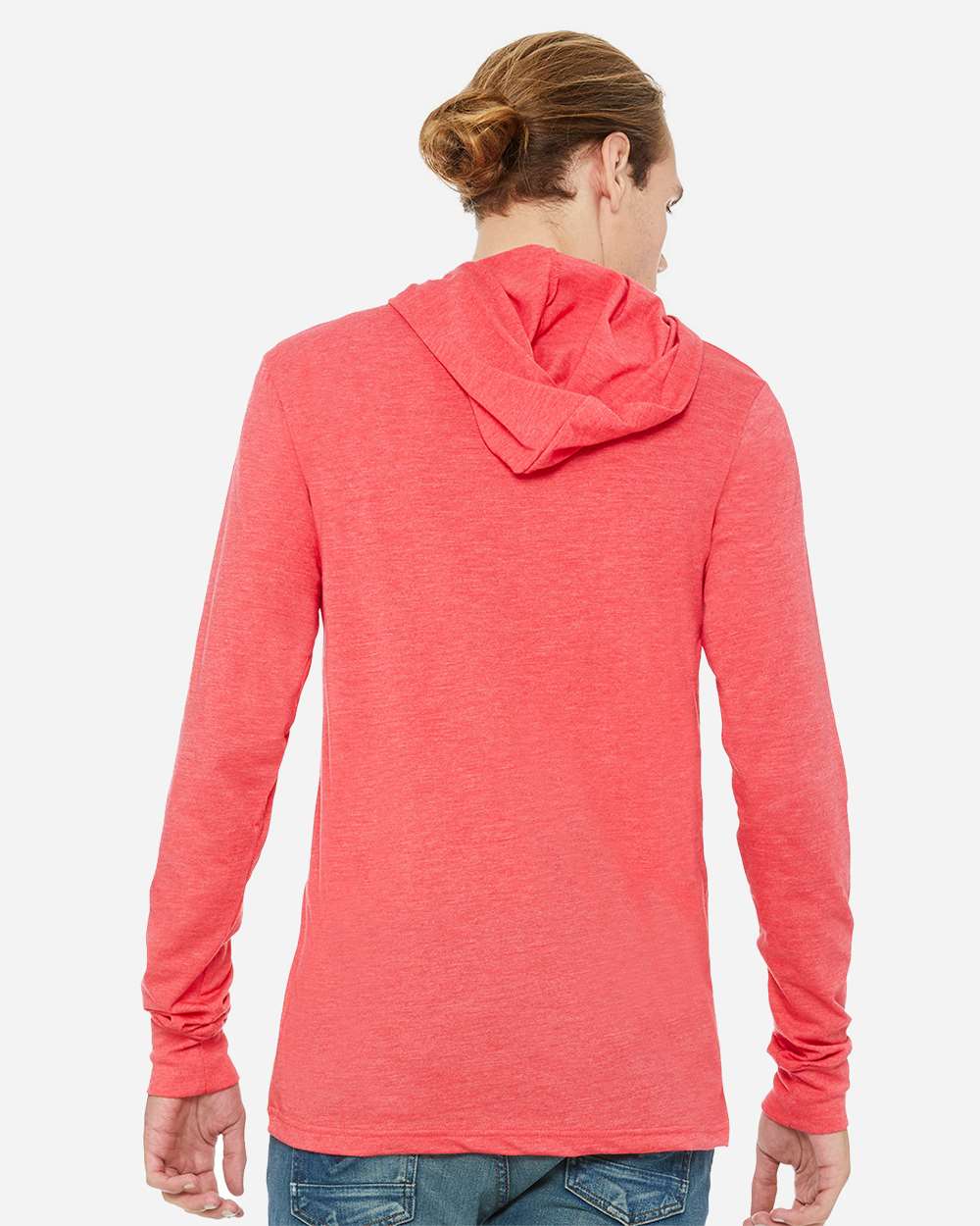 Unisex Jersey Hooded Long Sleeve Tee