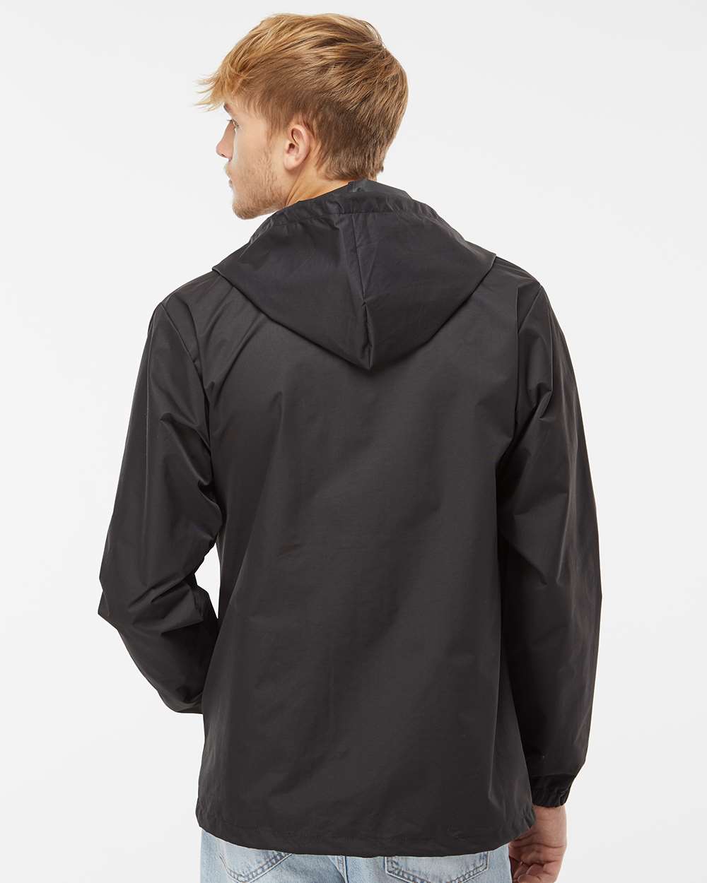 Men's Water-Resistant Hooded Windbreaker