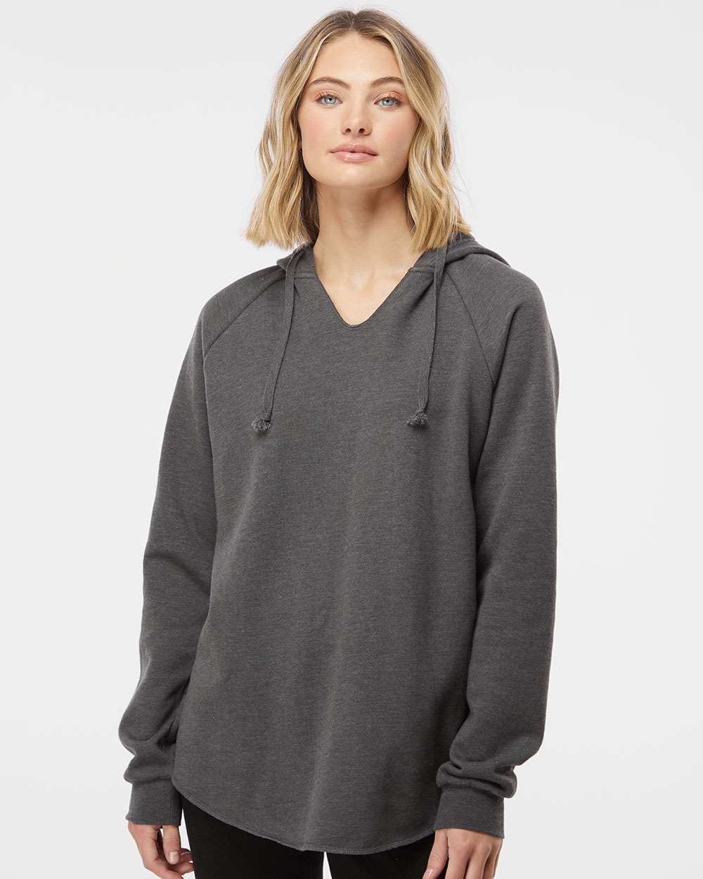 Independent Trading Co. Women’s Lightweight California Wave Wash Hooded Sweatshirt