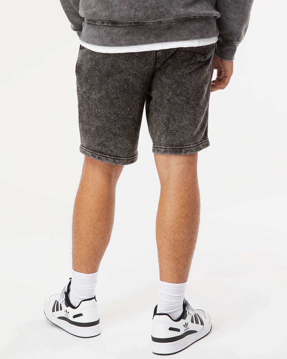Unisex Mineral Wash Fleece Shorts