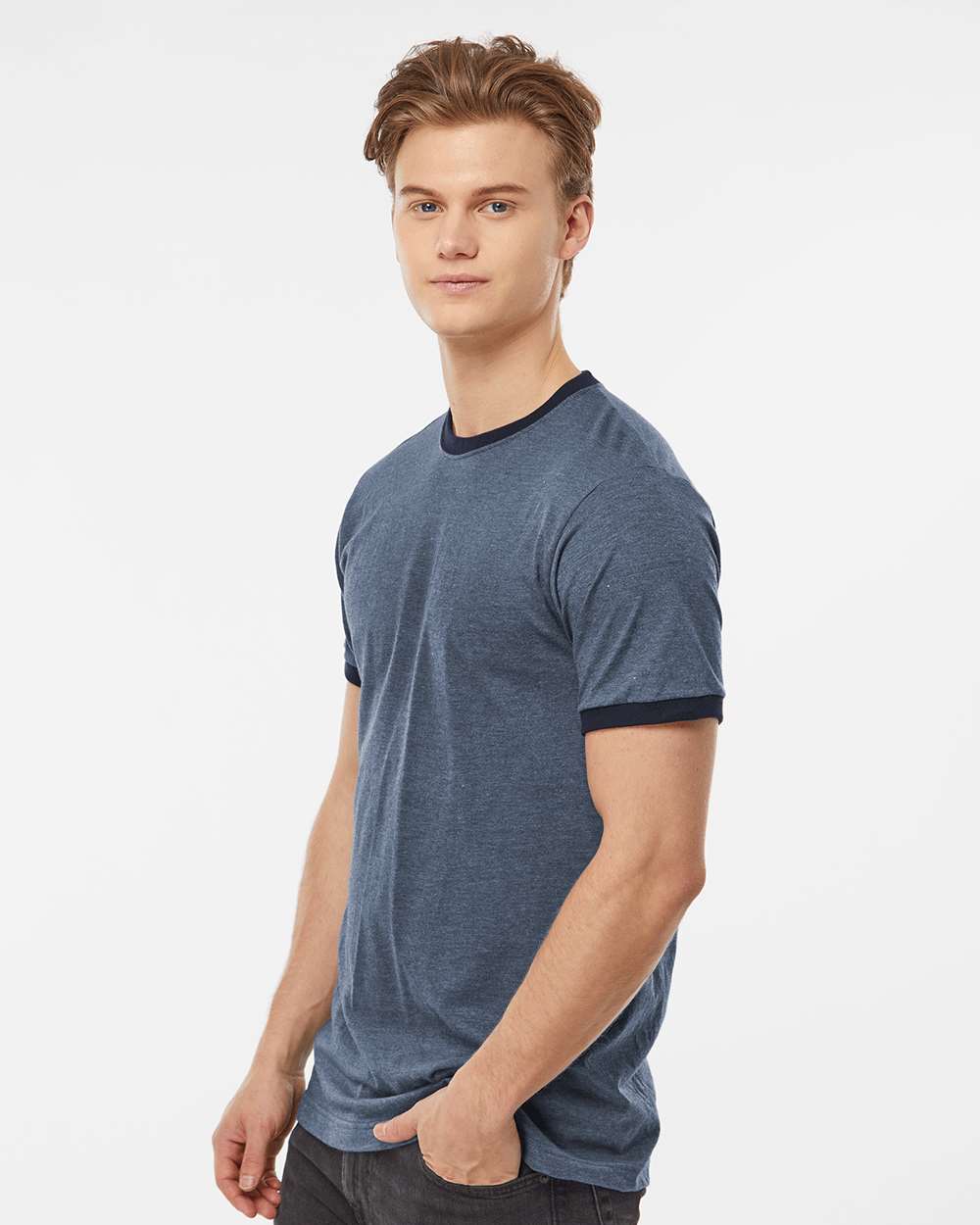 Unisex Fine Jersey Ringer T-Shirt
