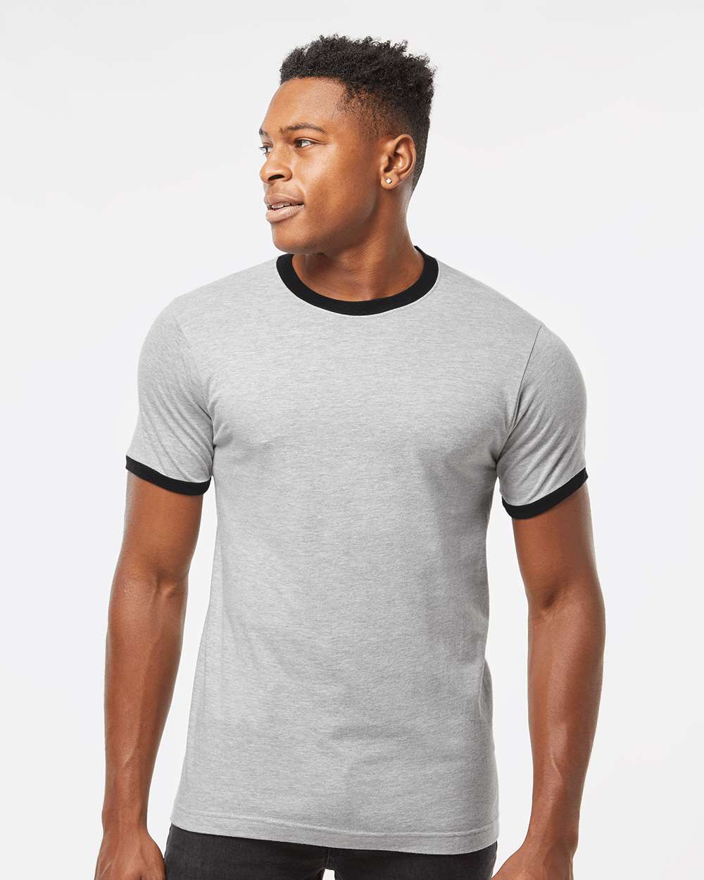 Unisex Fine Jersey Ringer T-Shirt