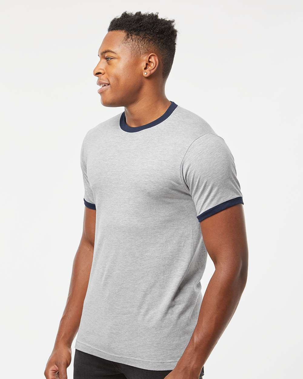 Unisex Fine Jersey Ringer T-Shirt