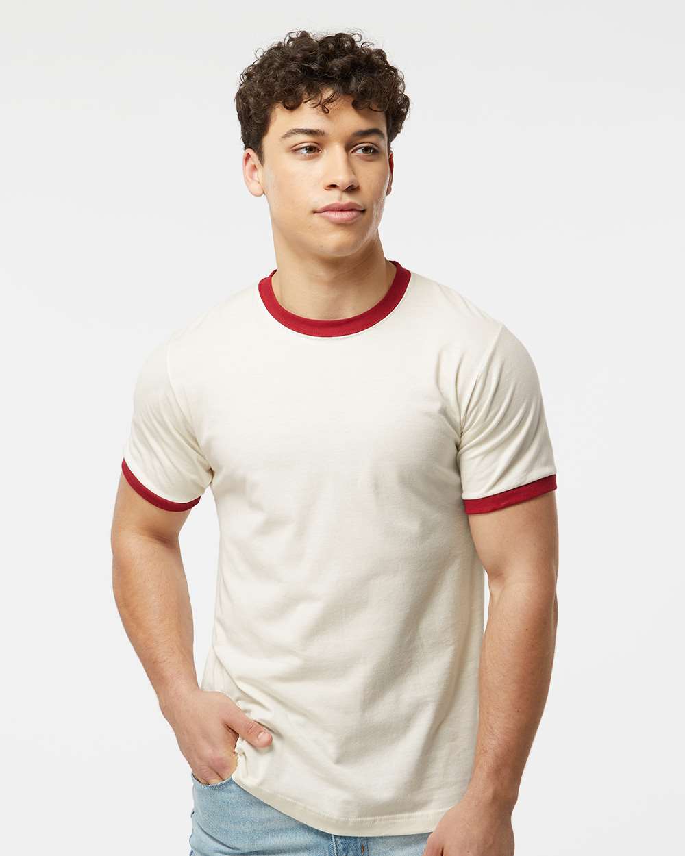 Unisex Fine Jersey Ringer T-Shirt