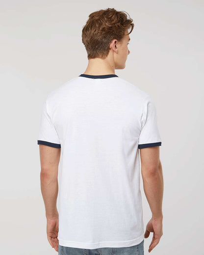 Unisex Fine Jersey Ringer T-Shirt