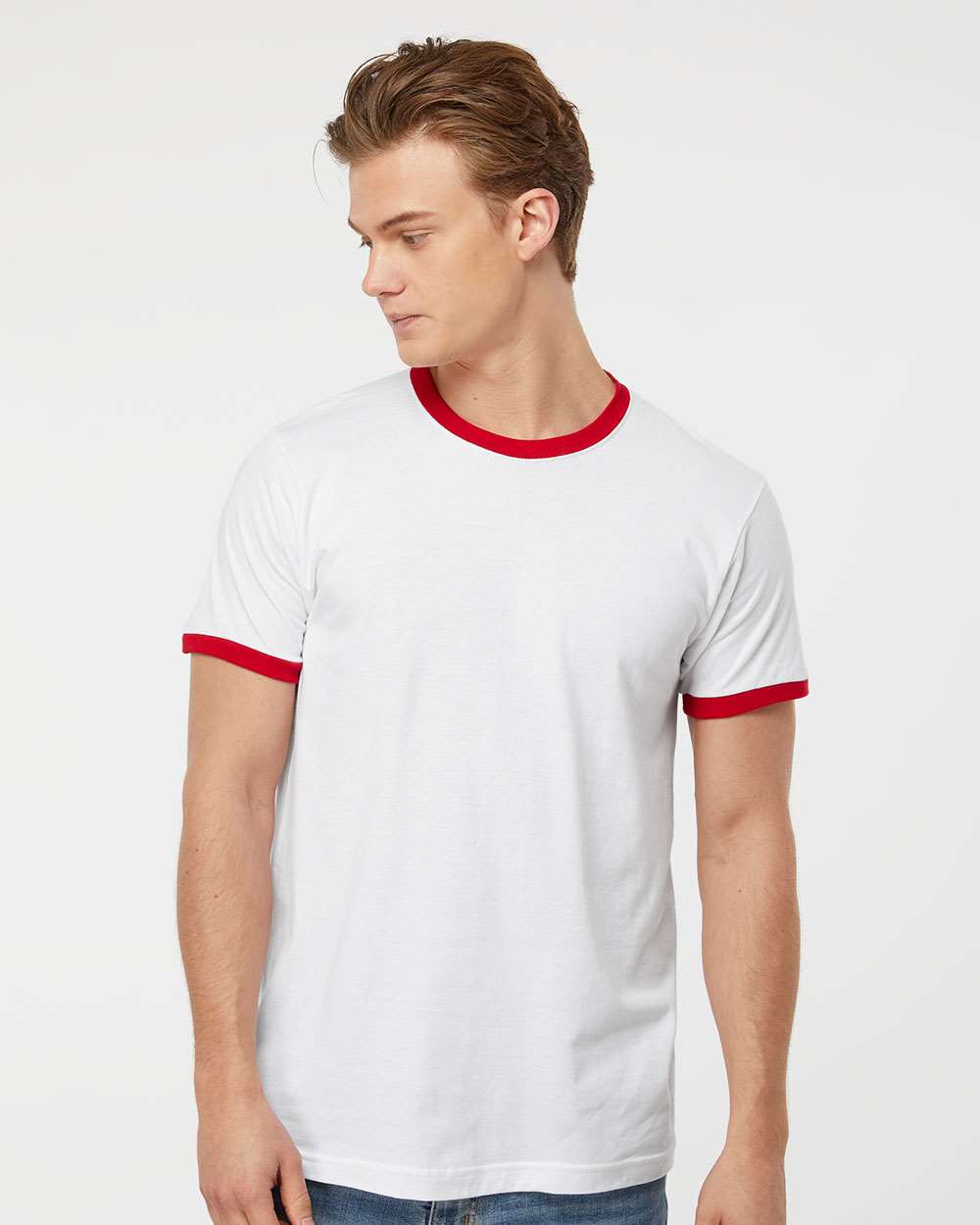 Unisex Fine Jersey Ringer T-Shirt