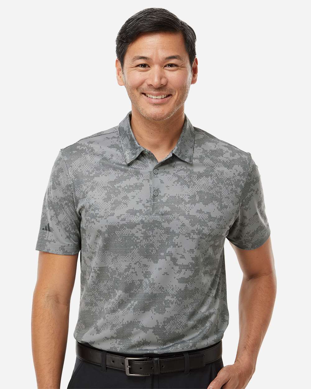 Men's All Over Camo Print Polo