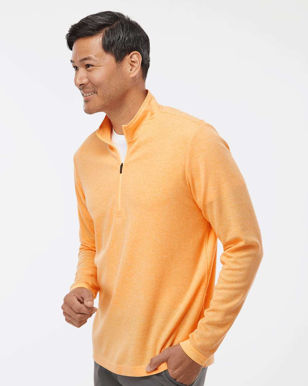 Men's 3-Stripes Quarter-Zip Sweater Pullover