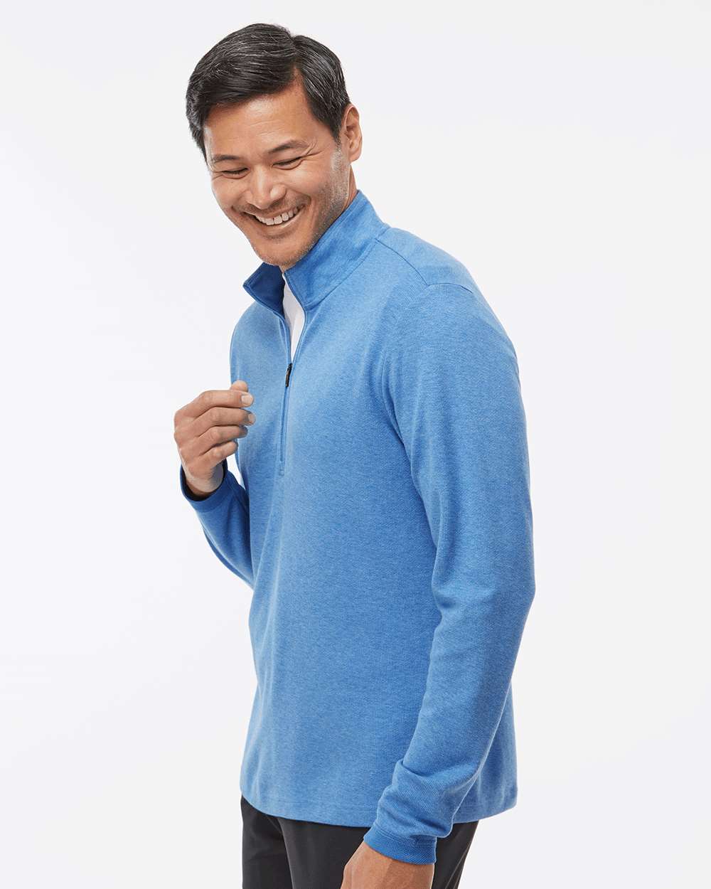 Men's 3-Stripes Quarter-Zip Sweater Pullover