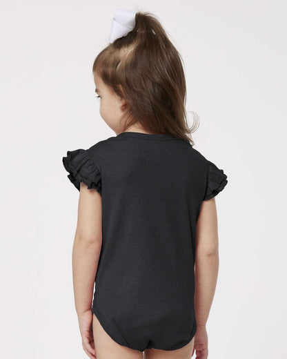 Infant Flutter Sleeve Baby Rib Bodysuit