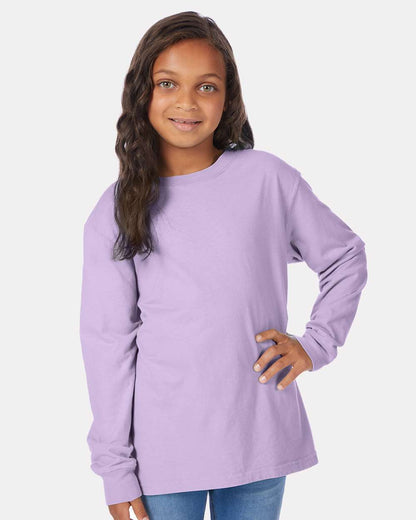 Youth Garment-Dyed Long Sleeve T-Shirt