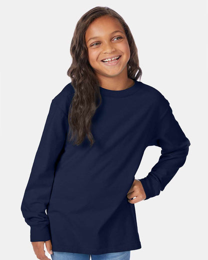 Youth Garment-Dyed Long Sleeve T-Shirt
