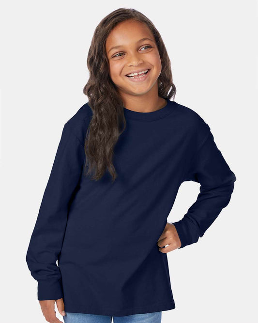 Youth Garment-Dyed Long Sleeve T-Shirt