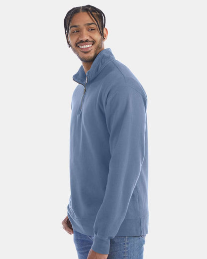 Unisex Garment-Dyed Quarter-Zip Sweatshirt