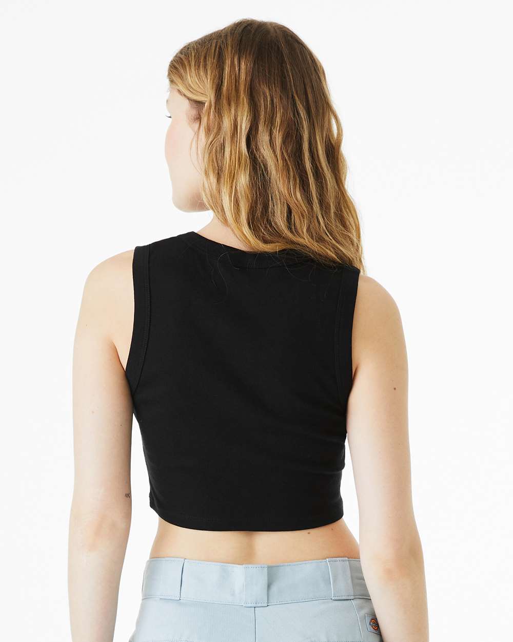 Women's Micro Rib Muscle Crop Tank
