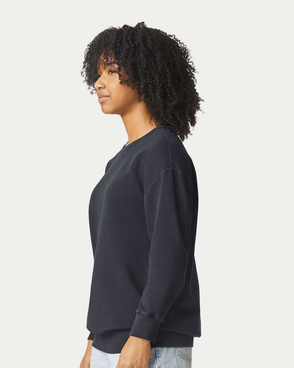 Unisex Garment-Dyed Lightweight Fleece Crewneck Sweatshirt