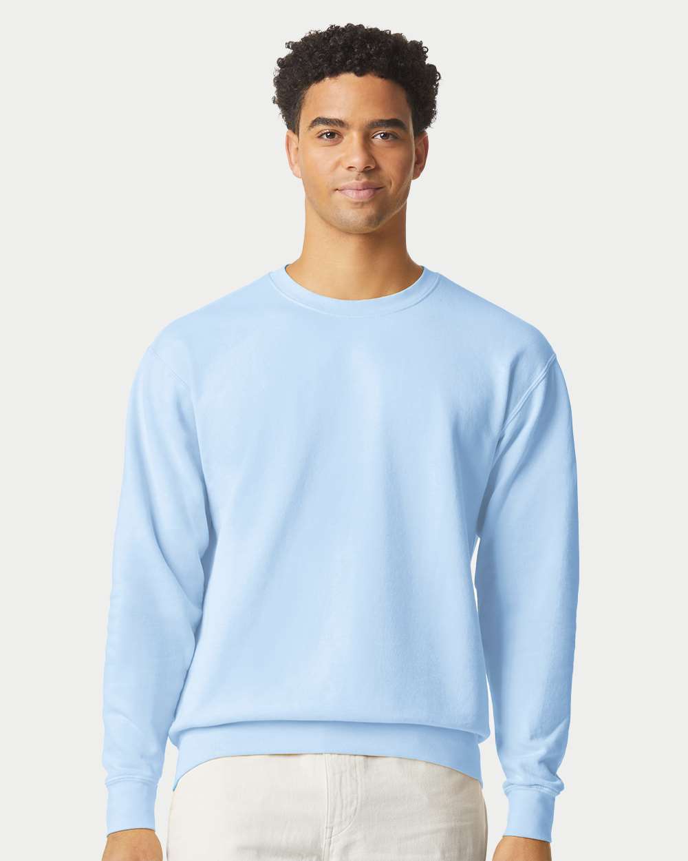 Unisex Garment-Dyed Lightweight Fleece Crewneck Sweatshirt
