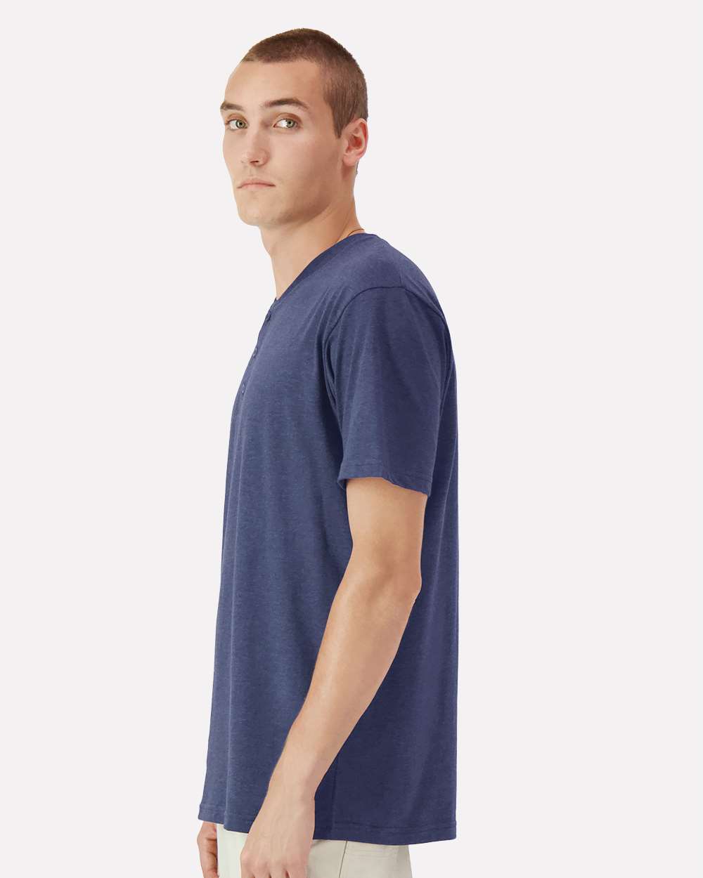 Unisex CVC Henley Tee