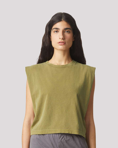 Women's Garment-Dyed Heavyweight Muscle Tee