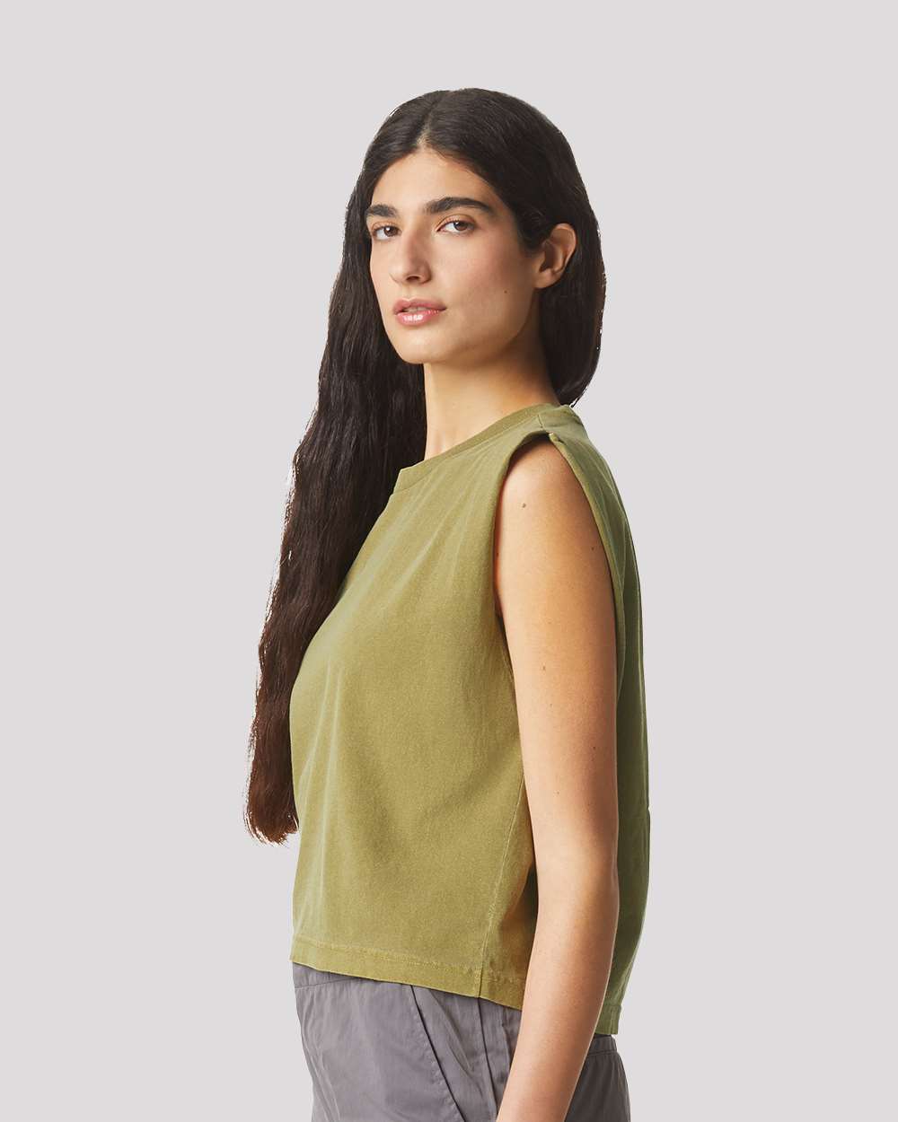 Women's Garment-Dyed Heavyweight Muscle Tee
