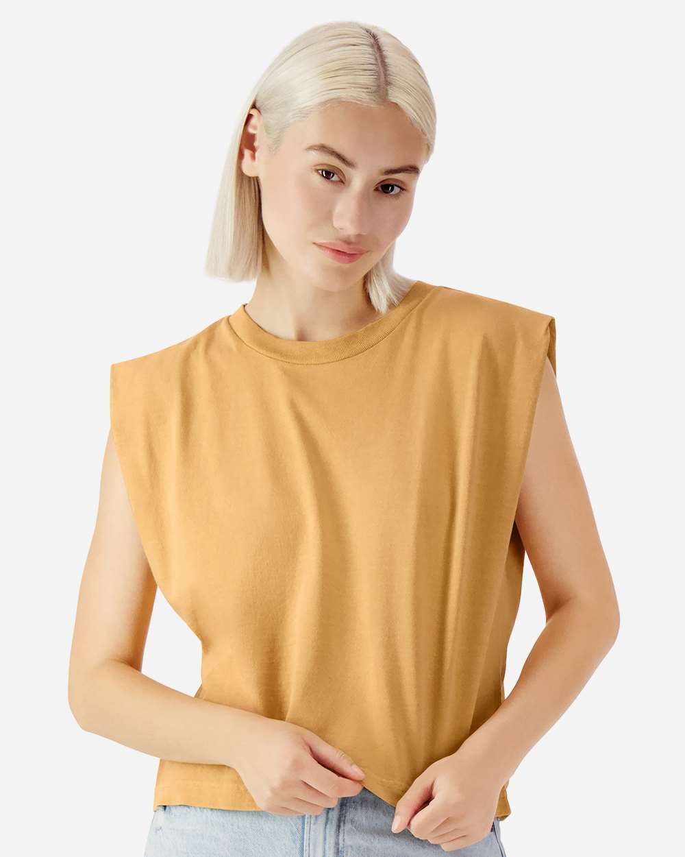 Women's Garment-Dyed Heavyweight Muscle Tee