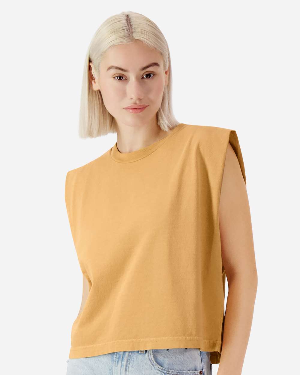 Women's Garment-Dyed Heavyweight Muscle Tee