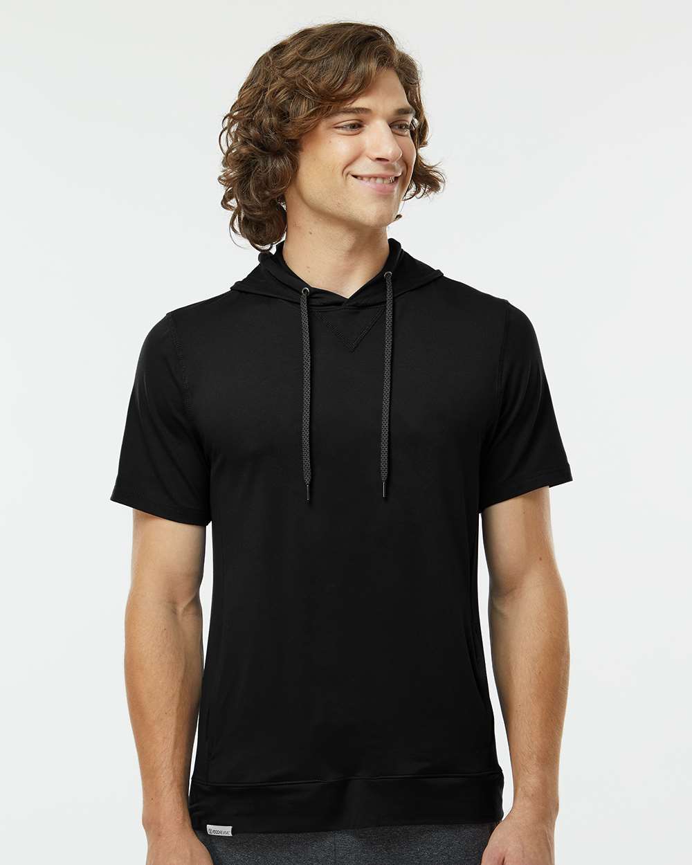 Men's Eco ReviveÂ™ Ventura Soft Knit Short Sleeve Hooded Sweatshirt