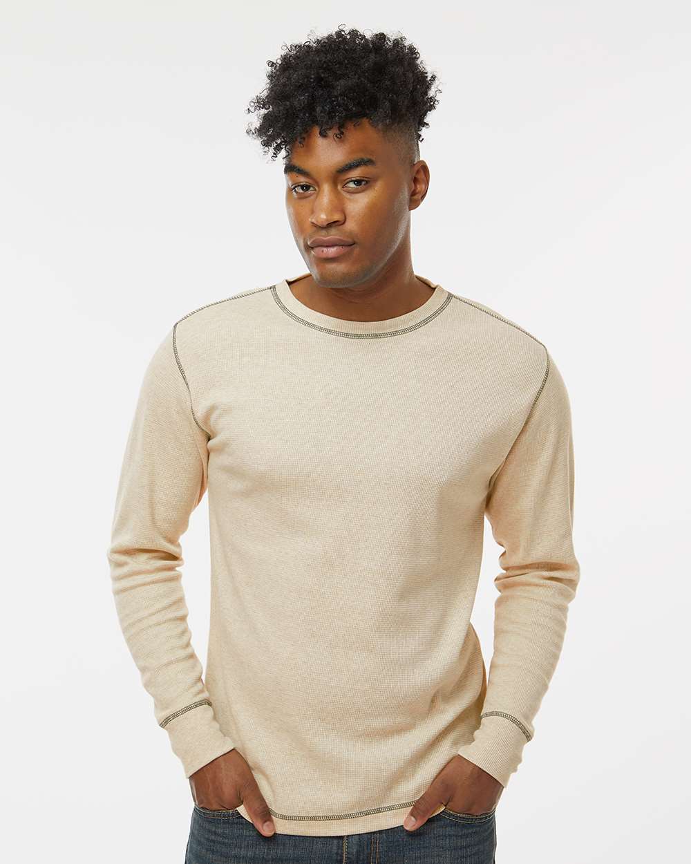 Men's Vintage Thermal Long Sleeve T-Shirt