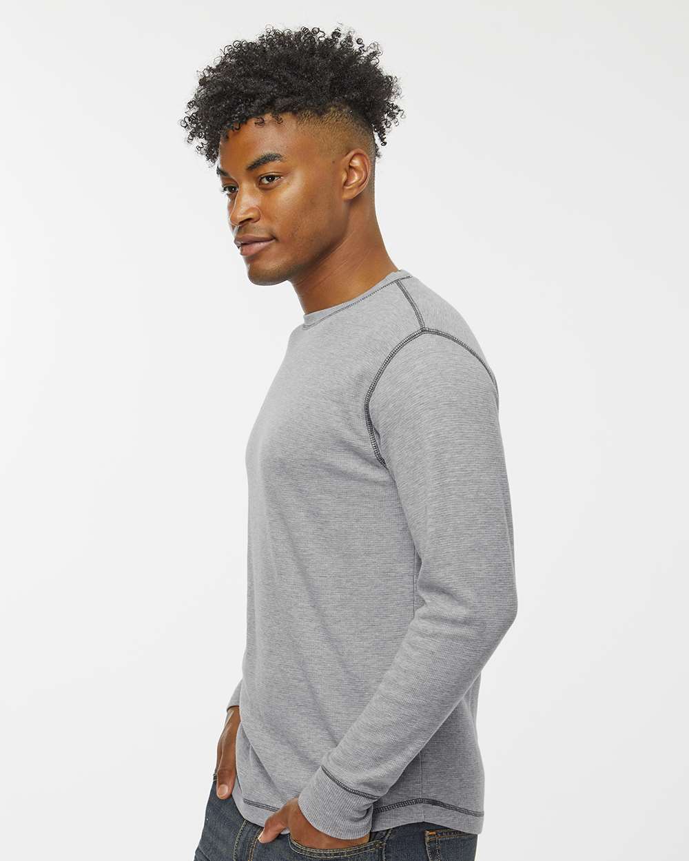 Men's Vintage Thermal Long Sleeve T-Shirt