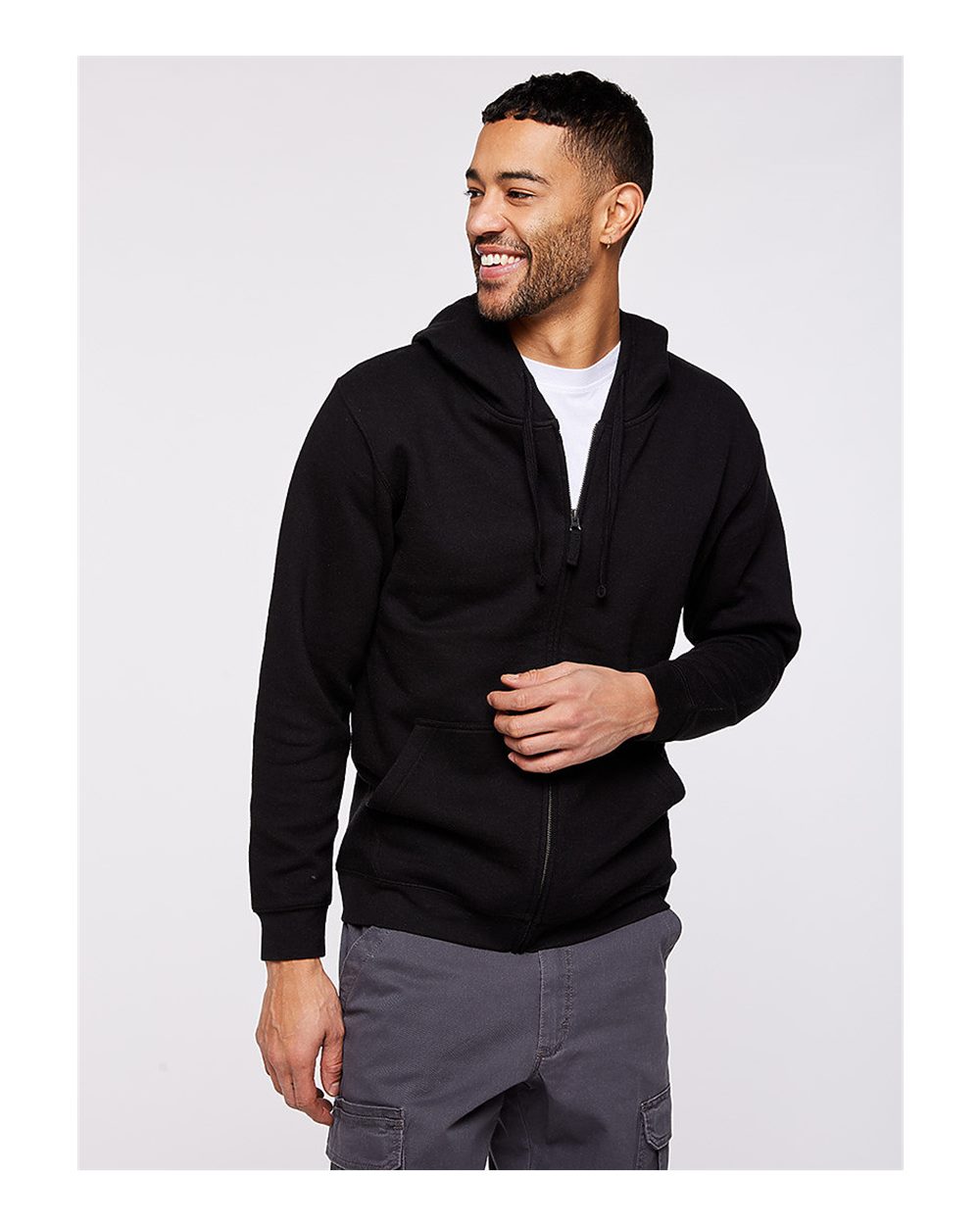 Unisex Full-Zip Fleece Hoodie Sweatshirt