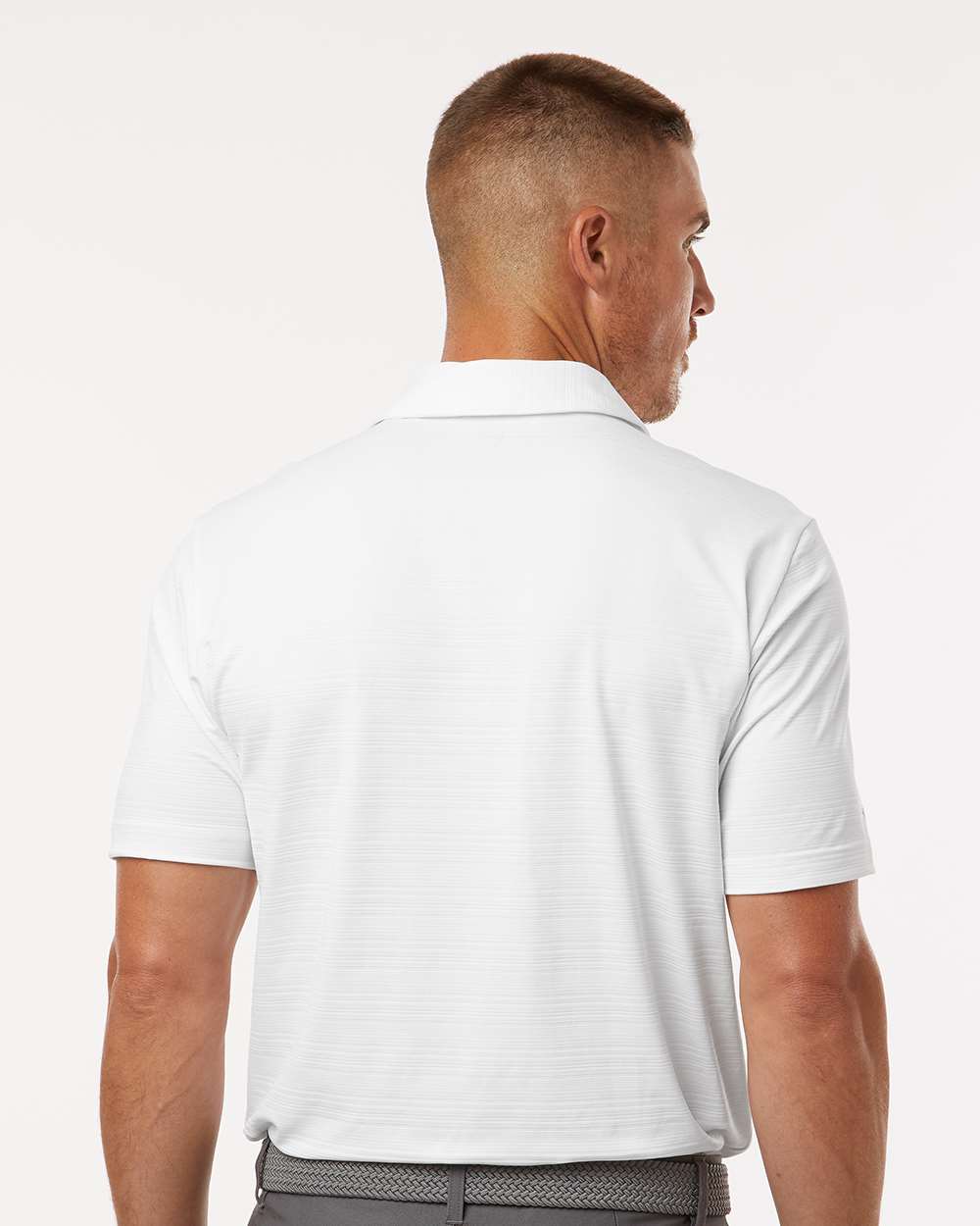Men's Textured Stripe Polo