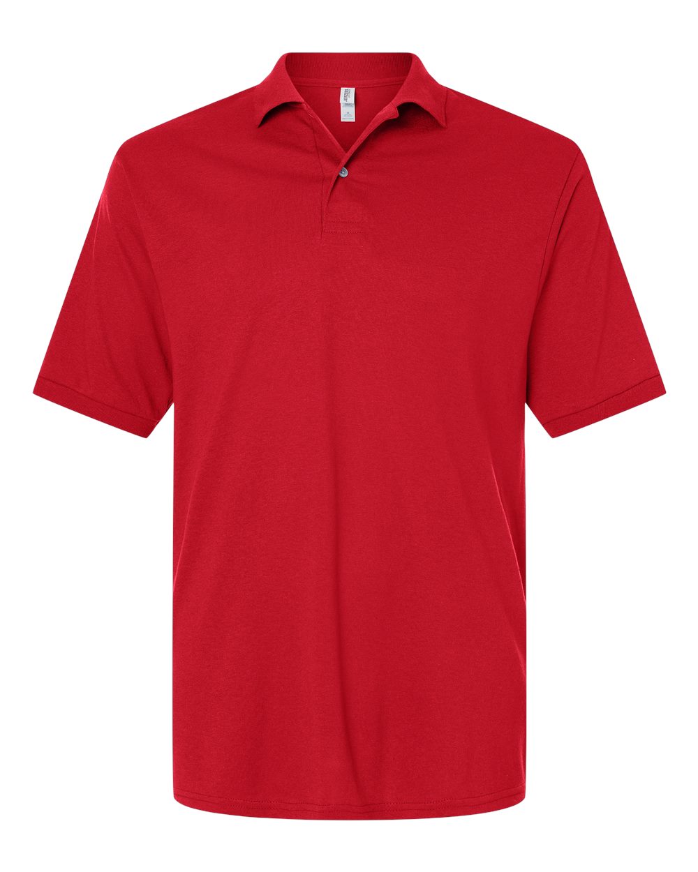 Jerzees Men's SpotShield Stain Resistant Polo Shirts (Short & Long, P-Short Sleeve-True Red, Medium