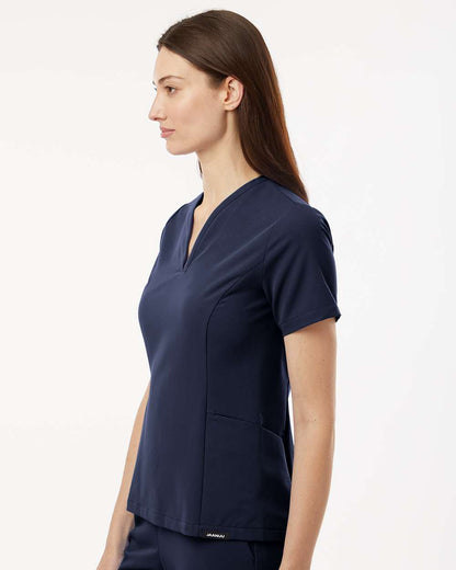 Women's Calix Fit & Flare Scrub V-Neck Top