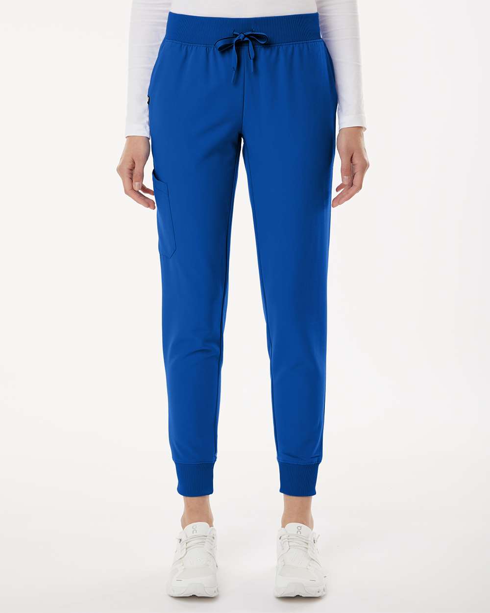 Women's Petite Sizes Silex Knit-Waist Scrub Joggers