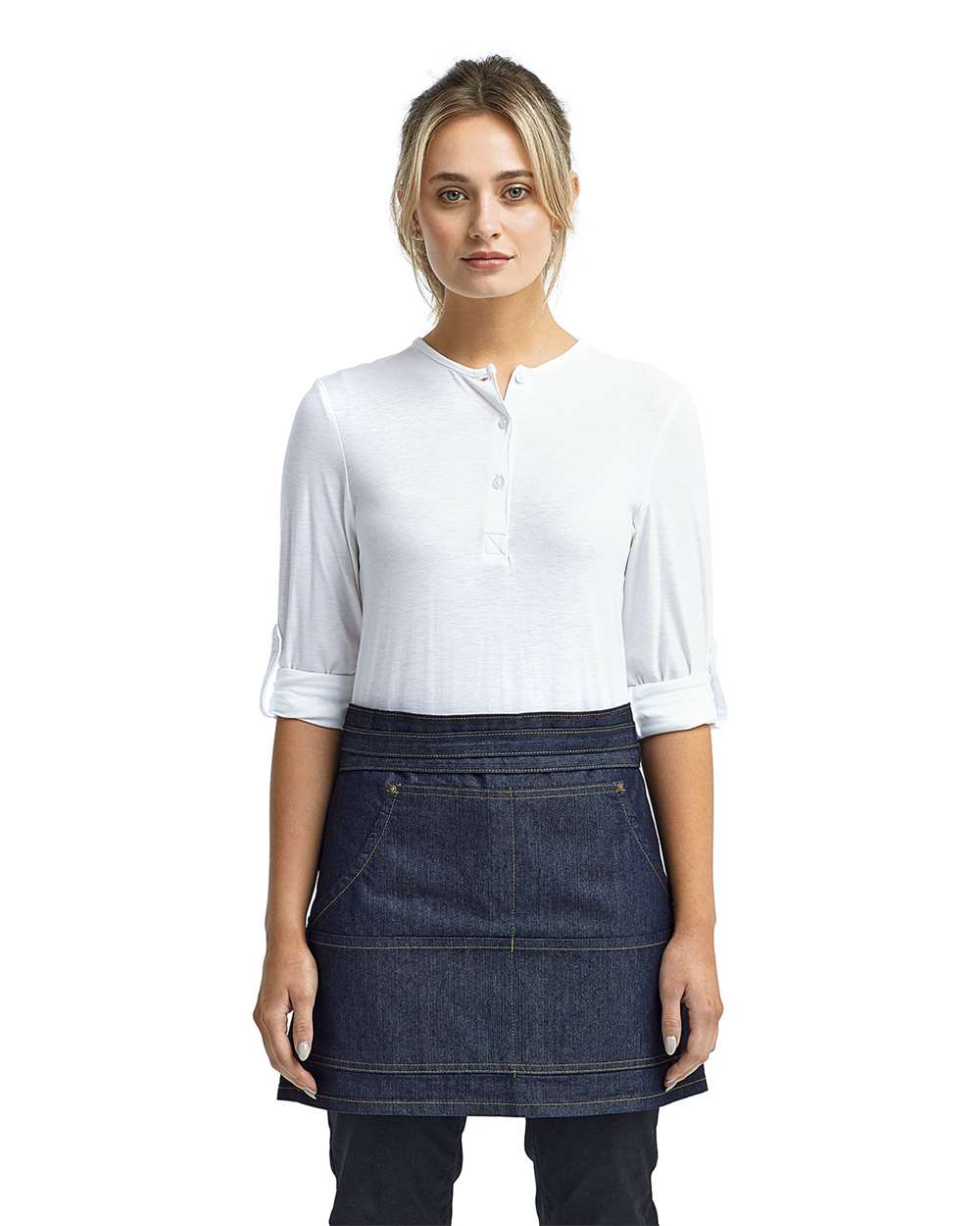 Jeans Stitch Denim Waist Apron