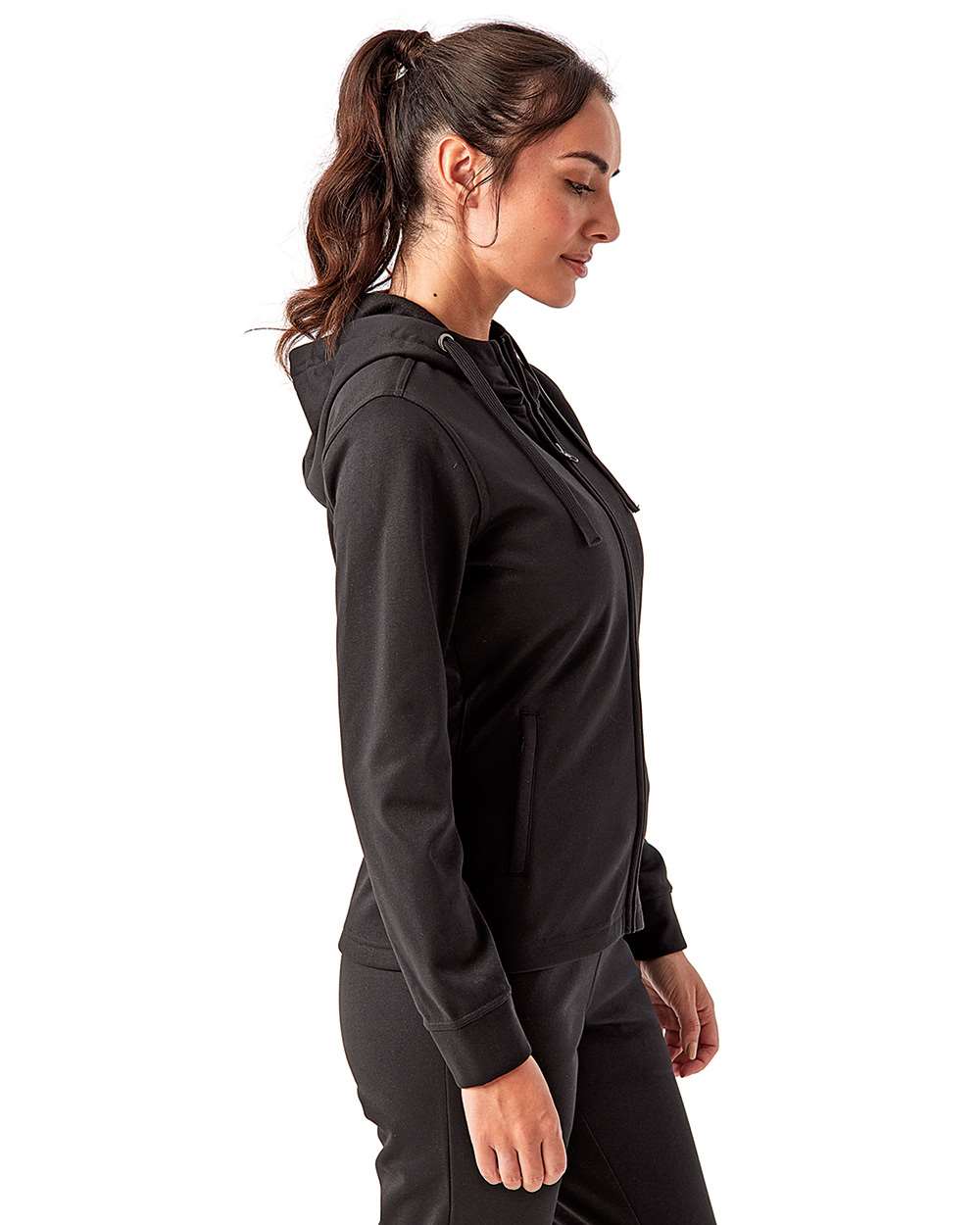 Women's Spun Dyed Full-Zip Hooded Sweatshirt