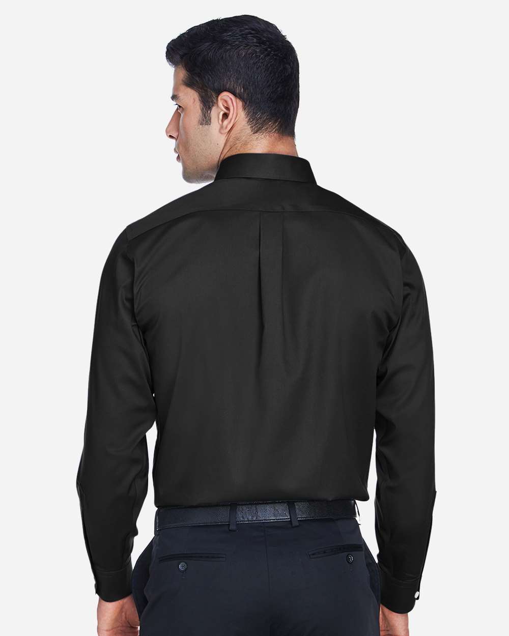 Men's Crown CollectionÂ® Solid Stretch Twill Woven Dress Shirt