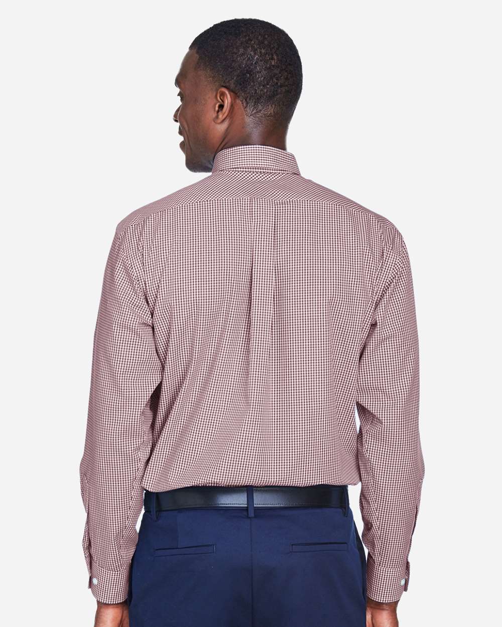 Men's Crown CollectionÂ® Gingham Check Woven Dress Shirt
