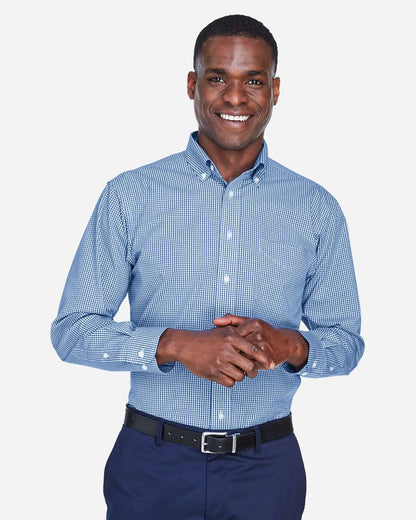 Men's Crown CollectionÂ® Gingham Check Woven Dress Shirt