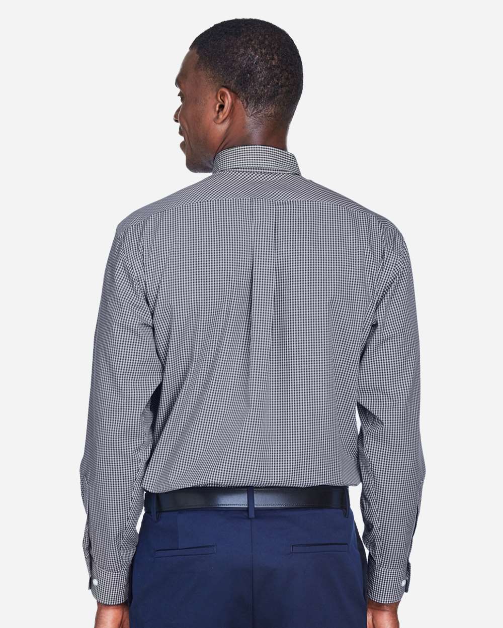 Men's Crown CollectionÂ® Gingham Check Woven Dress Shirt