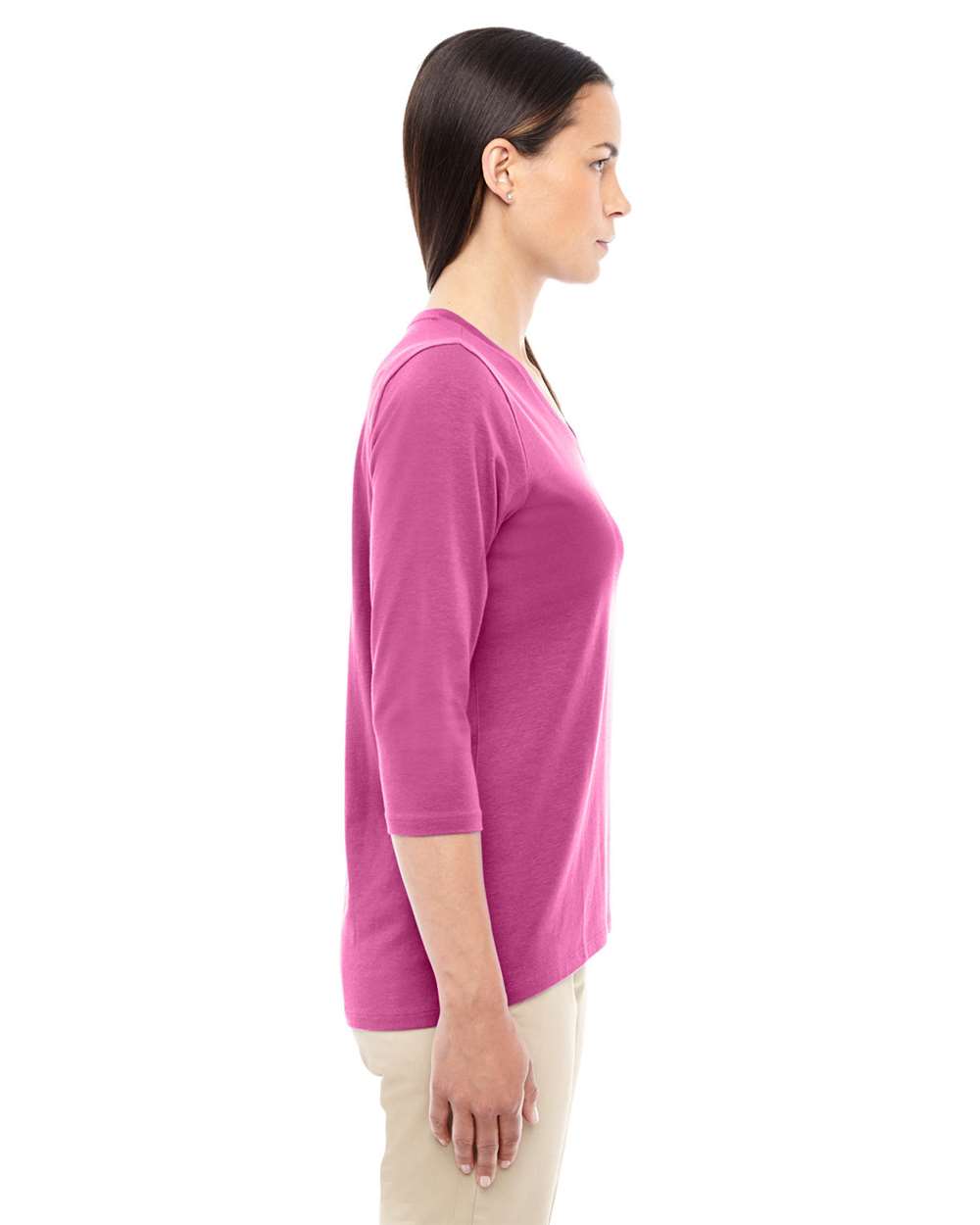 Women's Perfect FitÃ‚â„¢ Bracelet-Length t-V-Neck Top