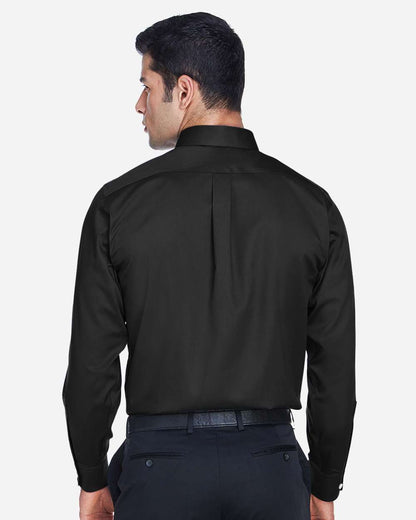Men's Tall Crown CollectionÂ® Solid Stretch Twill Woven Dress Shirt