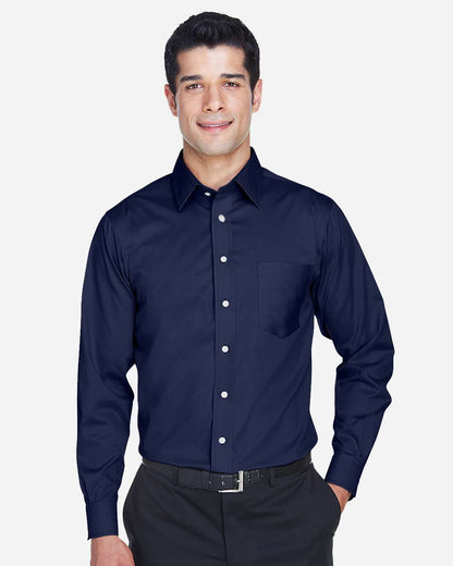 Men's Tall Crown CollectionÂ® Solid Stretch Twill Woven Dress Shirt