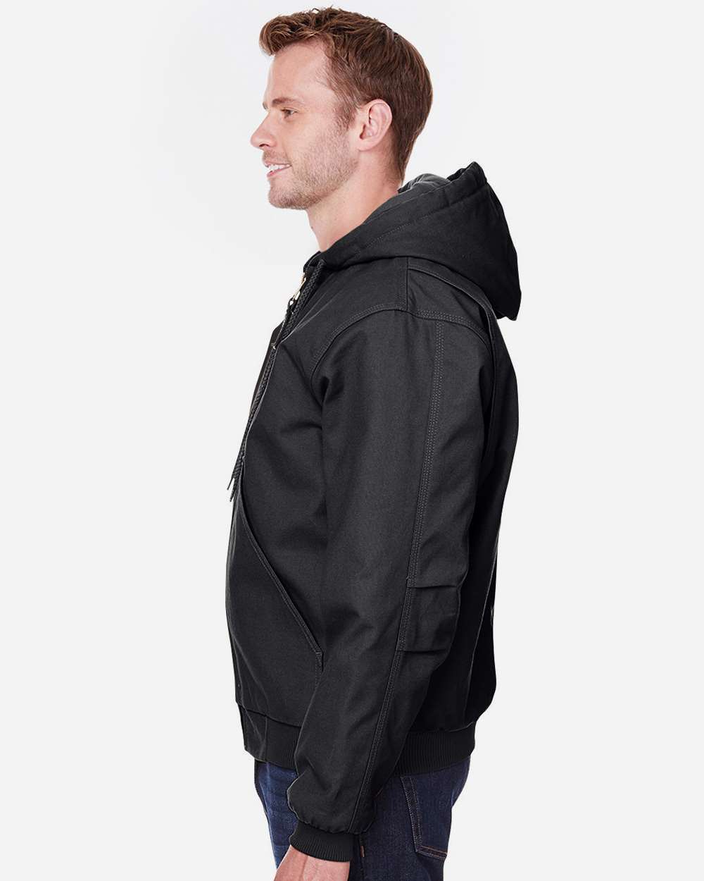 Men's Tall Highland Washed Cotton Duck Hooded Jacket