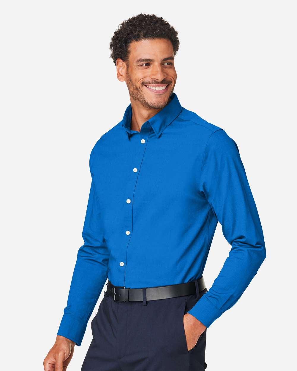 Men's CrownLux PerformanceÂ® Spencer Poplin Dress Shirt